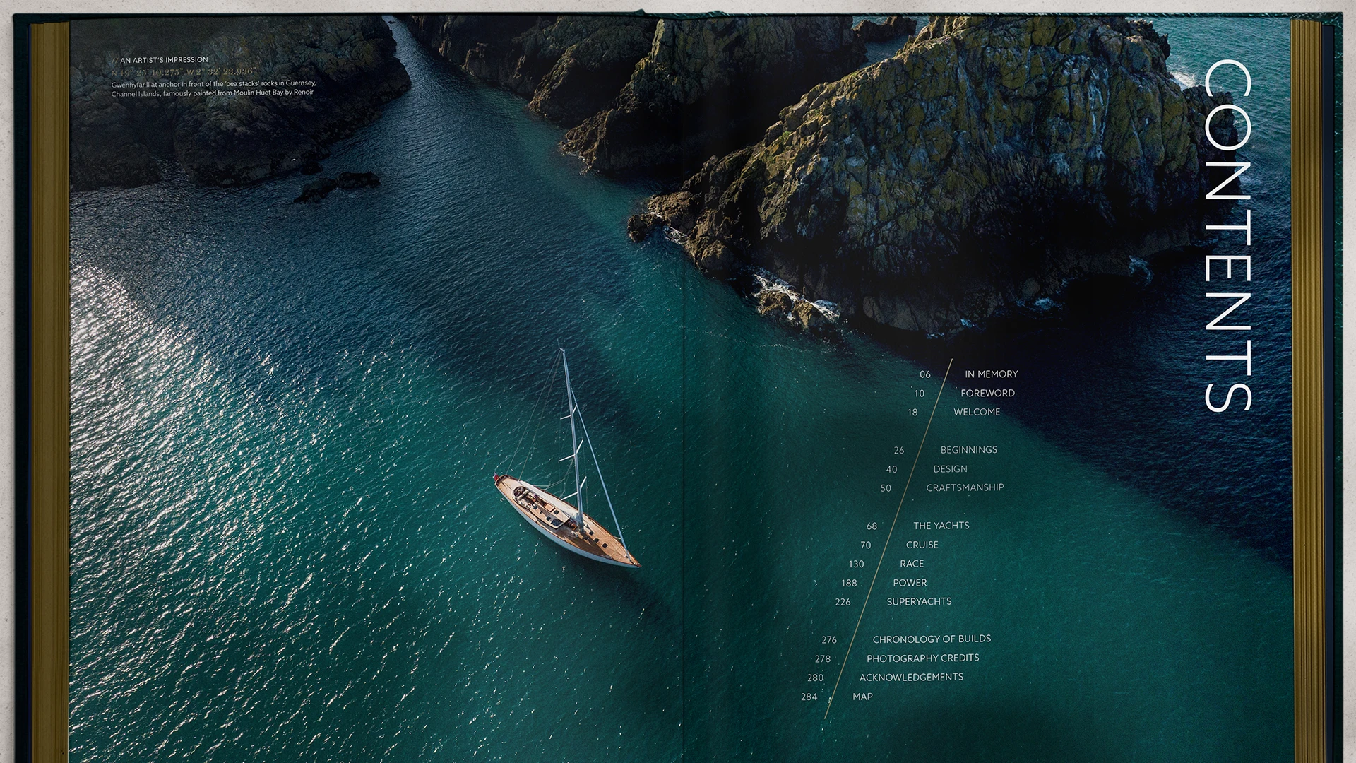 Contents spread | Spirit Yachts | Linassi+Co
