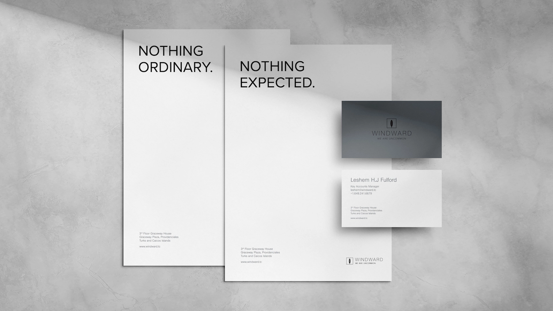 Letterhead and Business Cards | Windward | Linassi+Co