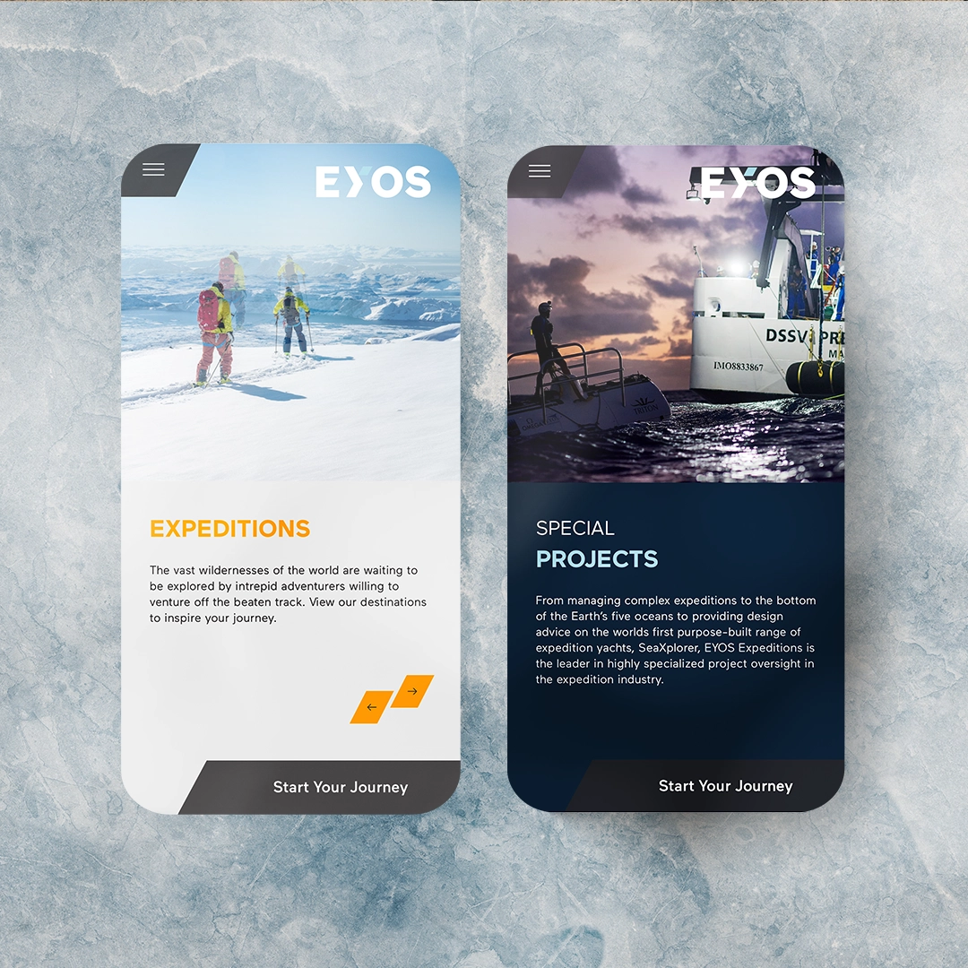 EYOS | Mobile Website | Linassi+Co