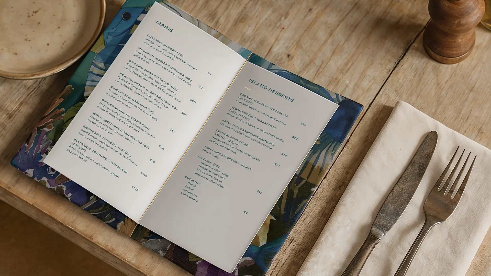 Menu | Essendi | Linassi+Co